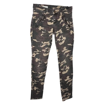 KUT from the Kloth Mia Toothpick Camo Skinny Pants Zipper Detail Women's Size 2 - Image 1 of 4