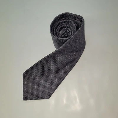 Corbata Hart Schaffner Marx Seda Patrón Geométrico Para Hombre Gris Punto Oficina EE. UU. Foto 1 de 4
