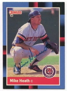 1988 Donruss Mike Heath Signed Card Baseball Autographed Auto #338 - Picture 1 of 2