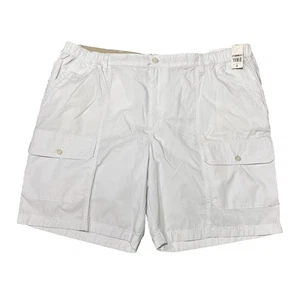 Pantaloncini da viaggio Van Heusen elasticizzati vestibilità classica 42x9 bianchi $60 tasche cargo - Foto 1 di 6