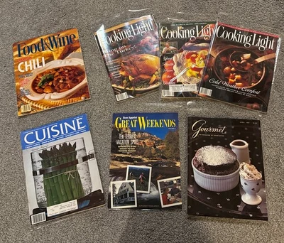 Cooking Light, GOURMET Magazines LOT of 7 Cooking Magazines From 1980 To 1994 - Image 1 of 4