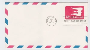 TurtlesTradingPost- 13 Cent Airmail 1973 FDC #UC47 Stationary Envelope - Picture 1 of 1