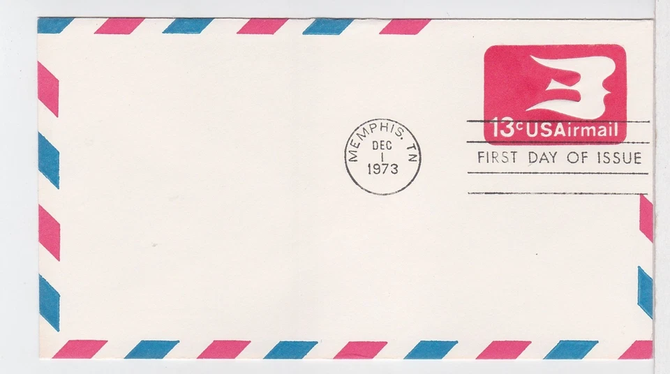 TurtlesTradingPost- 13 Cent Airmail 1973 FDC #UC47 Stationary Envelope - Image 1 of 1