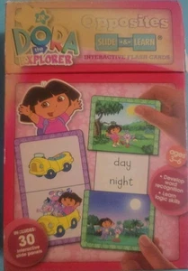 Dora The Explorer Opposites Slide And Learn Flash Cards - Picture 1 of 5