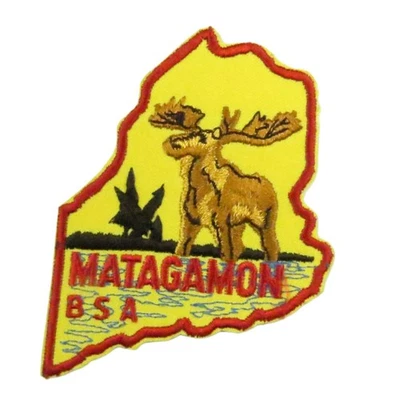 Maine National High Adventure Matagamon Patch RED Bdr (NK577) - Image 1 of 2
