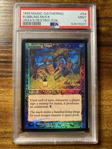MTG✨BUBBLING MUCK FOIL✨Urza’s Destiny PSA 9 MINT Sorcery HILDEBRANDT Art POP 1 ! - Picture 1 of 9