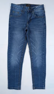 Lee Skinny Fit Adjustable Waist Tapered Leg Blue Denim Wash Jeans Boy's Size 10 - Picture 1 of 4