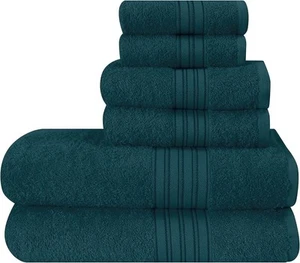 Cotton Towel Set Black – Bath Towels Hand Towels & Washcloths  Soft & Quick Dry - Picture 1 of 69