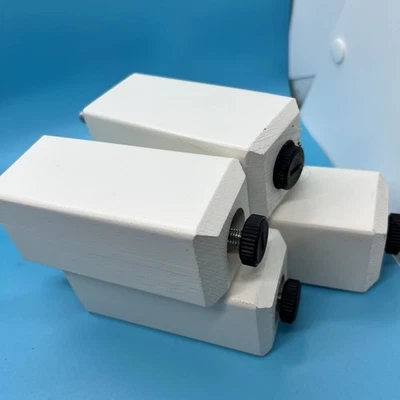 4 IKEA STUBBARP WHITE LEGs BESTA SYSTEM 102.935.64 wood metal with screws - Image 1 of 4