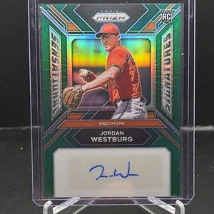 🔥2024 Panini Prizm Jordan Westburg Sensational Signatures RC Green Prizm Auto🔥 - Picture 1 of 6