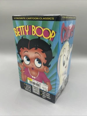 Classic Toons Factory Sealed 4-Pack VHS Felix, Casper, Betty Boop, Mighty Mouse - Image 1 of 4