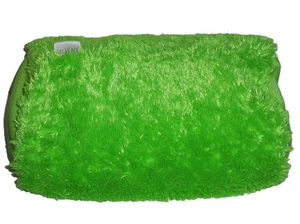 MOSHI Green Furry Microbead Stuffed Travel Pillow Neck Lumbar Roll Squishy - Picture 1 of 2