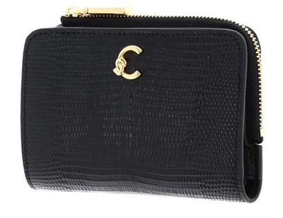 COCCINELLE porte-monnaie C-Me Lizard Wallet Noir - Photo 1/4