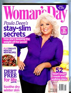 Woman's Day Magazine February 2013 Paula Deen Stay Slim Recipes - Picture 1 of 1