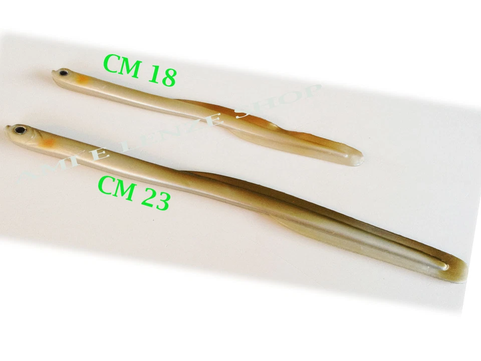 KIT 4 ANGUILLE SPINNING ESCHE ARTIFICIALI PESCA SILURO LUCCIO SPIGOLA TRAINA  - Immagine 1 di 1