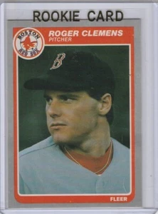 TARJETA DE NOVATO ROGER CLEMENS 1985 Fleer DE COLECCIÓN Boston Red Sox béisbol $$ radiocontrol - Imagen 1 de 2