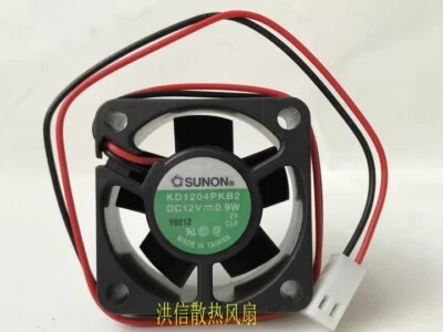 SUNON 4020 KD1204PKB2 DC12V 0.9W 40*20MM 4CM 2-Pin Axial Cooling Fan - Image 1 of 4