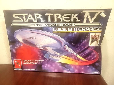 1986 Star Trek IV The Voyage Home AMT Enterprise Model Kit - NEW Sealed - Image 1 of 4