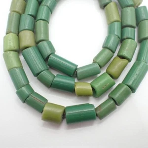 26" strand mixed GREEN VENETIAN GLASS trade beads collection African old estate - Picture 1 of 6