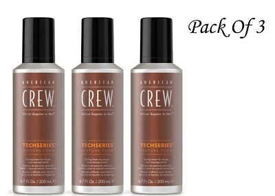 Serie técnica de espuma con textura para cabello American Crew para hombre, 6,7 fl oz (paquete de 3) Foto 1 de 2