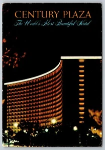 Postcard California Los Angeles Century Plaza at Night 21W - Picture 1 of 2