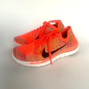 Nike Para Mujer Free 4.0 Flyknit Talla 7 Zapatos para Correr Tenis Lo último Lava Fucsia - Imagen 1 de 15