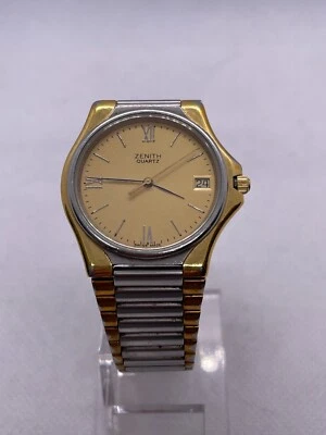 RELOJ PULSERA ZENITH CUARZO CABALLERO CHAPADO EN ORO RELOJ USADO 59.0150.626 USADO Foto 1 de 4