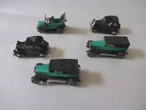 Vintage Lot 5 Anguplas Mini Cars Studebaker BALILLA HISPANO SUIZA - Picture 1 of 16