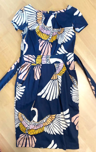 CLOSET London Kleid Baumwolle Muster Größe 34 36