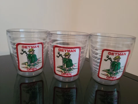 Golf Tervis Tumblers 12oz Lot of 3 Getman Open Funny Gift Cover