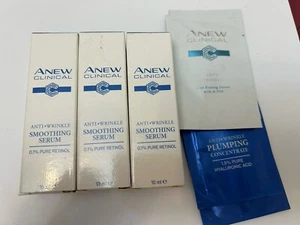 AVON ANEW CLINICAL ANTI-WRINKLE SMOOTHING SERUM 3x10ml trial sizes, discontinued - Picture 1 of 4
