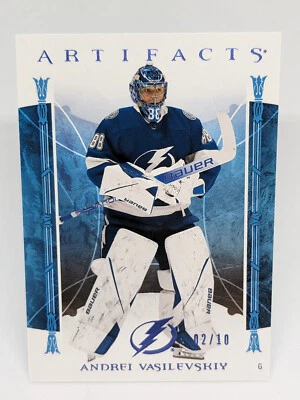 2022-23 Upper Deck Artifacts Goalies Indigo /10 Andrei Vasilevskiy #151 - Image 1 of 2