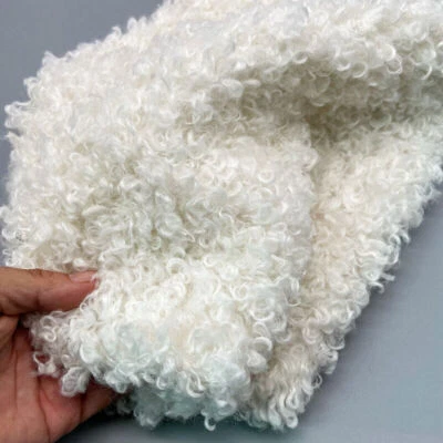40 45CM Faux Shearling Sherpa Fabric Plush Fleece Curly DIY Toy Clothing Soft - Image 1 of 4