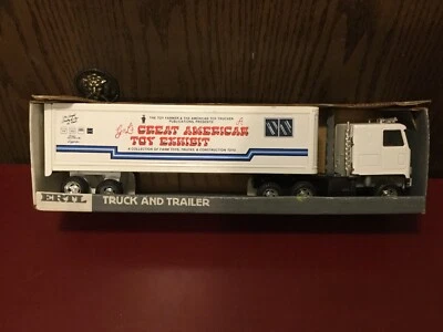 Ertl “G & L’s Great American Toy Exhibit” Truck And Trailer Semi Still In Box. - Image 1 of 4