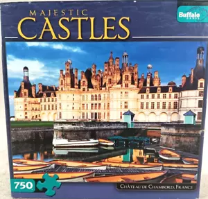 Chateau De Chambord, France 750 Piece Jigsaw Puzzle Majestic Castles by Buffalo - Picture 1 of 4