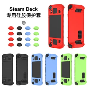 For Steam Deck, Shockproof Silicone Soft Rubber TPU Cover Case - Foto 1 di 15