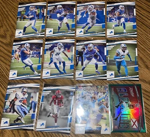 2022 Prestige Detroit Lions 12 Card Team Set Lot Goff Sanders St Brown Swift - Picture 1 of 4