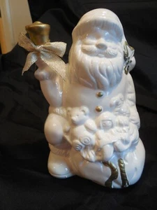 Ceramic WHITE Santa Claus - Picture 1 of 4