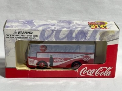 Vintage Lledo Days Gone Coca Cola England Coach Bus, Olympic City, NIB - Image 1 of 4