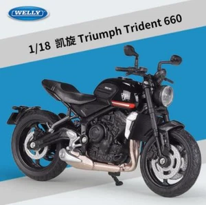 1:18 Welly Triumph Trident 660 Motorcycle Bike Model New in Box - Picture 1 of 6