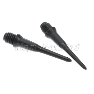 50Pcs Soft Black Plastic Short Dart Shafts Stubby Stems Dart Tips Points Durable - Picture 1 of 10