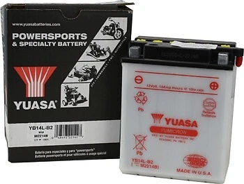 Batería convencional de 12 V Yuasa YB14L-B2 para Honda CBR1000F Hurricane 1987-1996 Foto 1 de 1
