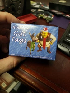 100 HOLIDAY GIFT TAGS CHRISTMAS SHREK the halls! 2004 vintage nos ships fast!! - Picture 1 of 7