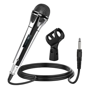 5Core XLR Microphone Dynamic Mic Karaoke Singing Studio Mics Handheld Microfono - Picture 1 of 9