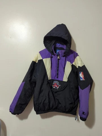 VtG Starter Toronto Raptors Pullover Puffer Jacket Hooded Men L Cover