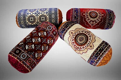 70x25 cm orient samtweich BOLSTER Rollkissen Nackenrolle Kissen neck roll pillow - Bild 1 von 4