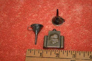 Vintage Sterling Mexico Perfume Travel Box & 2 Sterling Funnels - Picture 1 of 1
