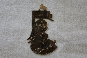 1978 Lillikins Lillian Vernon Messing Engel Ornament - Bild 1 von 4