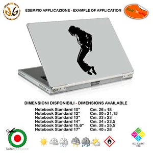 Michael jackson adesivo notebook tablet sticker singers pvc black cropped 1 pz. - Bild 1 von 15