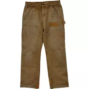 Carhartt Pantalone da falegname doppio ginocchio - 30W 30L - Cotone marrone - Foto 1 di 7